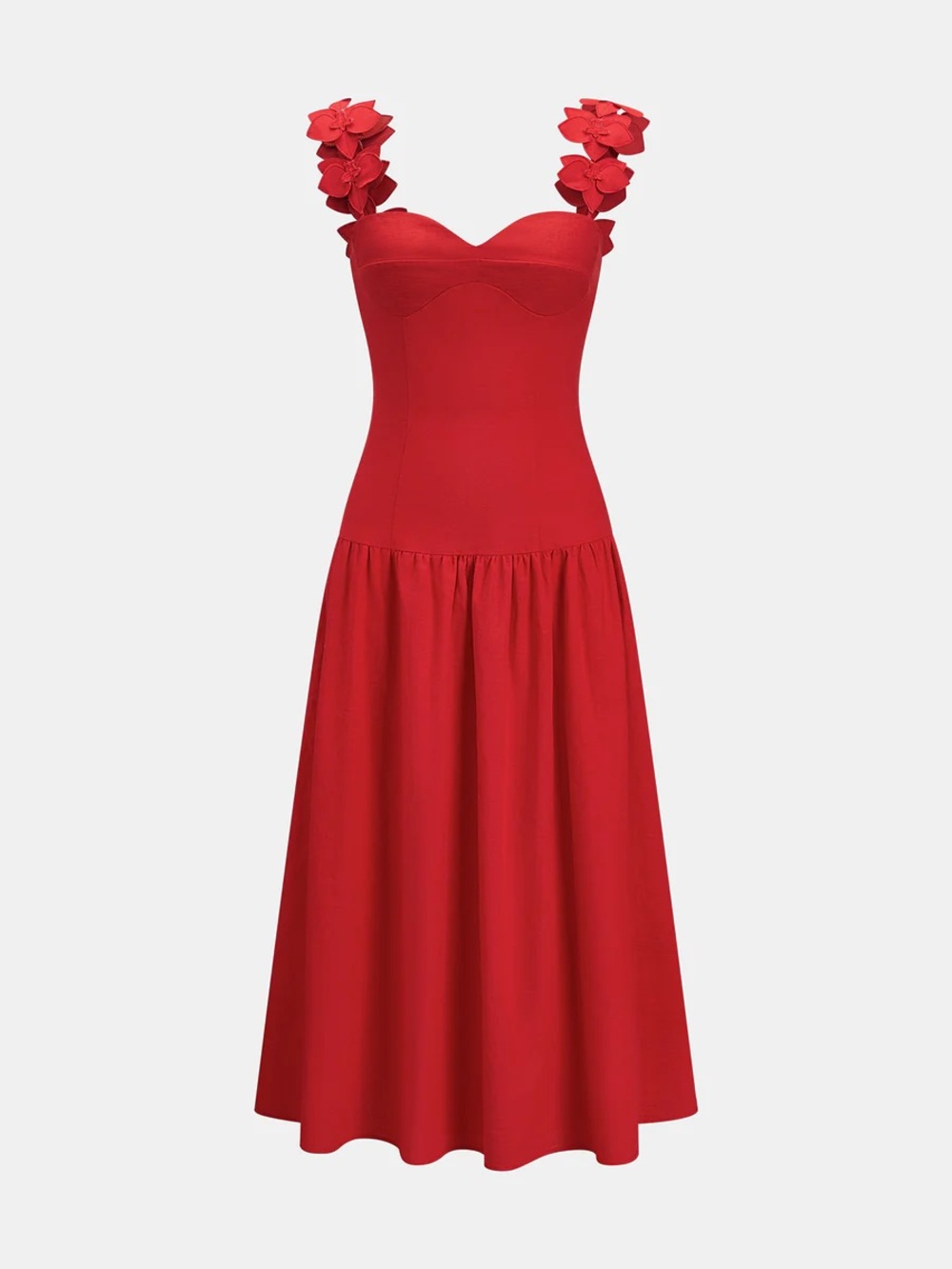 NWT 🌹 Commense Floral Strap Drop Waist Dress - Picture 1 of 14